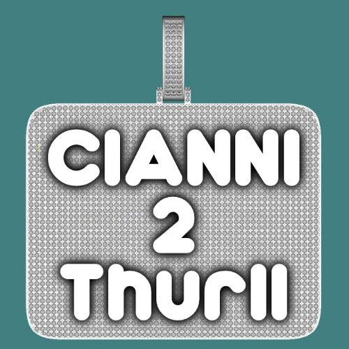 CUSTOM LETTER NECKLACE 3D BIG SQUARE