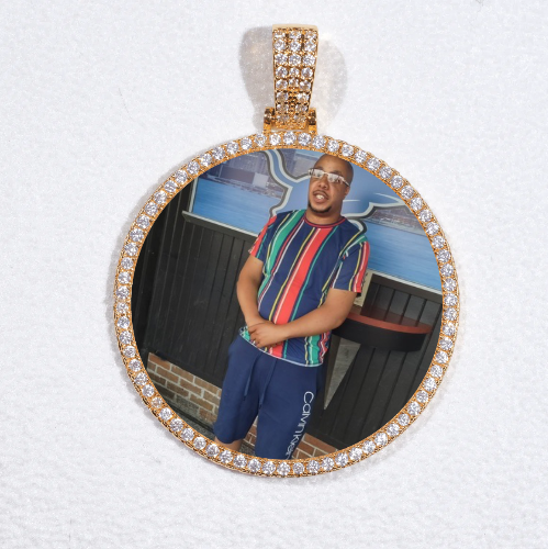 MEDIUM 3D CIRCLE CUSTOM PICTURE PENDANT