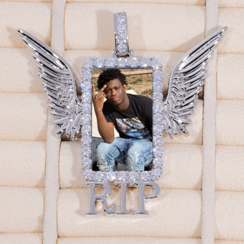 RIP WING 3D CUSTOM PICTURE PENDANT