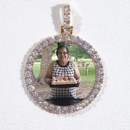 3D CIRCLE CUSTOM PICTURE PENDANT SMALL SIZE