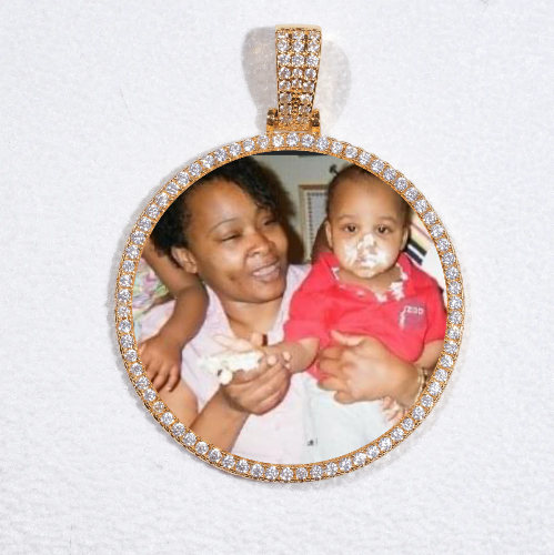 MEDIUM 3D CIRCLE CUSTOM PICTURE PENDANT