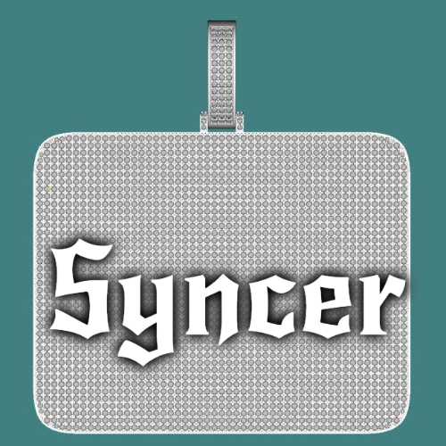 CUSTOM LETTER NECKLACE 3D BIG SQUARE