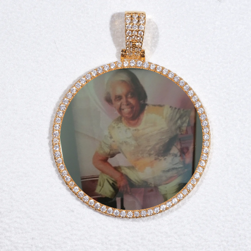 MEDIUM 3D CIRCLE CUSTOM PICTURE PENDANT