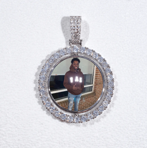 3D Spinning 2-Faced Custom Picture Pendant