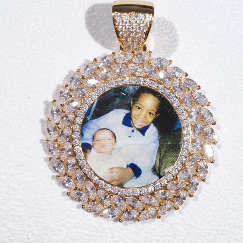 Large 3D Wheat Ear Custom Picture Pendant