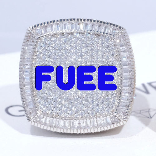 CUSTOM LETTER 3D ICED RING