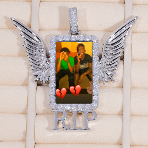 RIP WING 3D CUSTOM PICTURE PENDANT