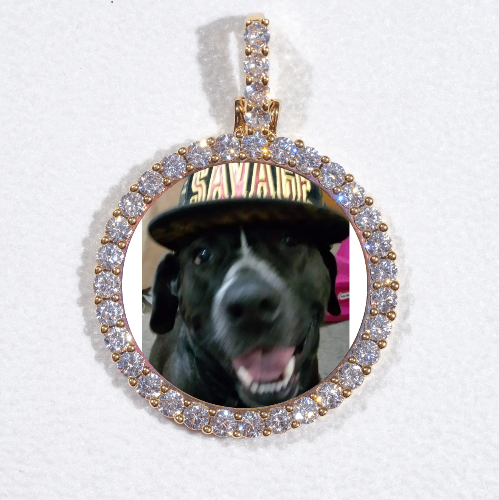 3D CIRCLE CUSTOM PICTURE PENDANT SMALL SIZE