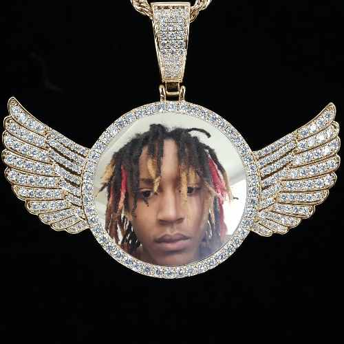 RIP WING 3D CUSTOM PICTURE PENDANT