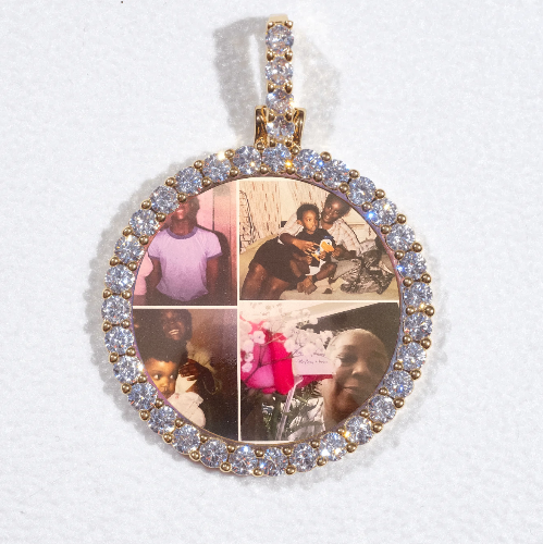 3D CIRCLE CUSTOM PICTURE PENDANT SMALL SIZE
