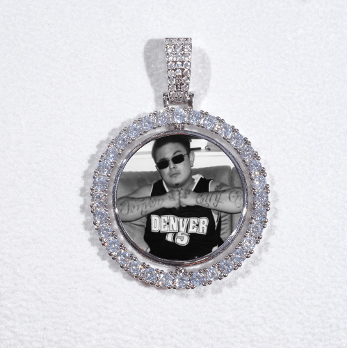 3D Spinning 2-Faced Custom Picture Pendant