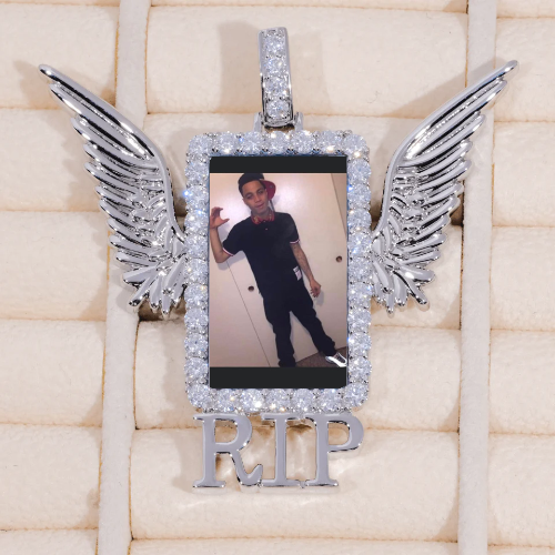 RIP WING 3D CUSTOM PICTURE PENDANT