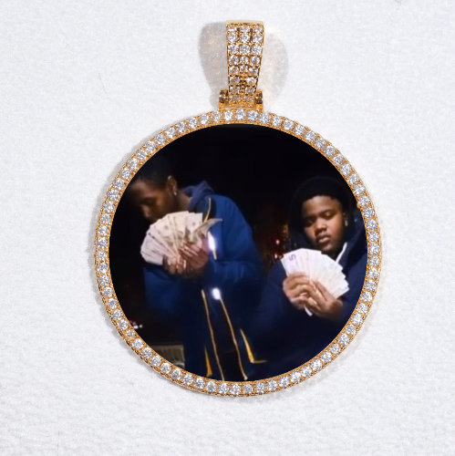 MEDIUM 3D CIRCLE CUSTOM PICTURE PENDANT