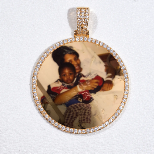 MEDIUM 3D CIRCLE CUSTOM PICTURE PENDANT