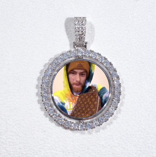 3D Spinning 2-Faced Custom Picture Pendant