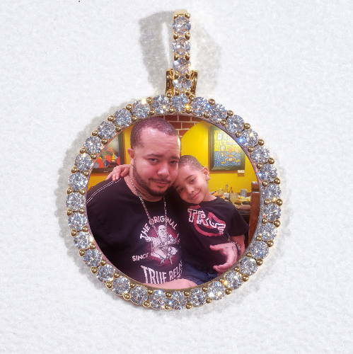 3D CIRCLE CUSTOM PICTURE PENDANT SMALL SIZE