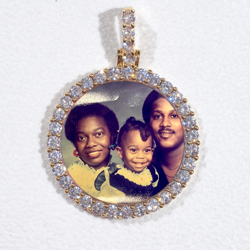 3D CIRCLE CUSTOM PICTURE PENDANT SMALL SIZE