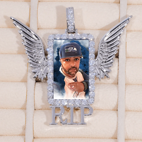 RIP WING 3D CUSTOM PICTURE PENDANT