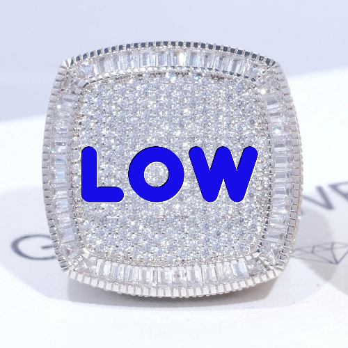 CUSTOM LETTER 3D ICED RING