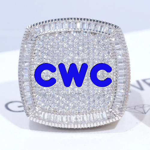 CUSTOM LETTER 3D ICED RING
