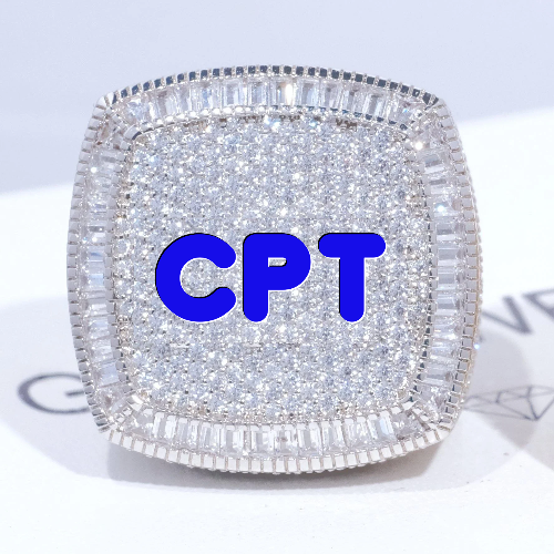 CUSTOM LETTER 3D ICED RING