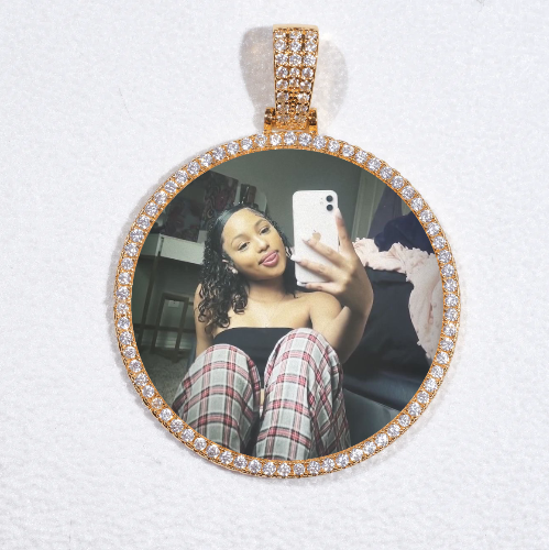 MEDIUM 3D CIRCLE CUSTOM PICTURE PENDANT
