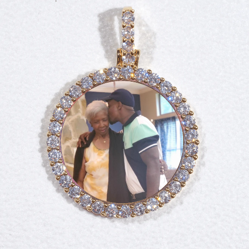 3D CIRCLE CUSTOM PICTURE PENDANT SMALL SIZE