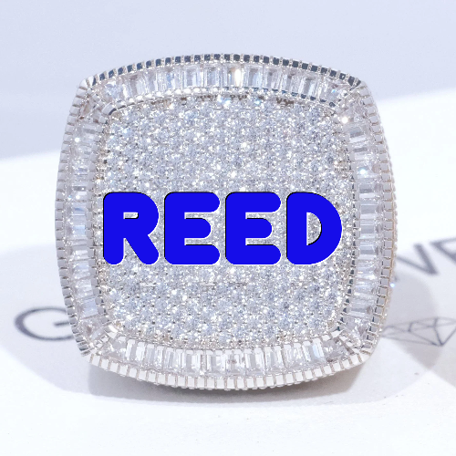 CUSTOM LETTER 3D ICED RING