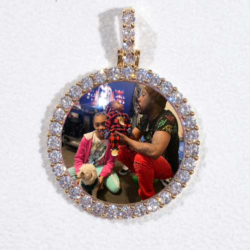 3D CIRCLE CUSTOM PICTURE PENDANT SMALL SIZE