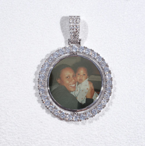 3D Spinning 2-Faced Custom Picture Pendant