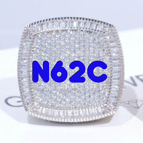 CUSTOM LETTER 3D ICED RING