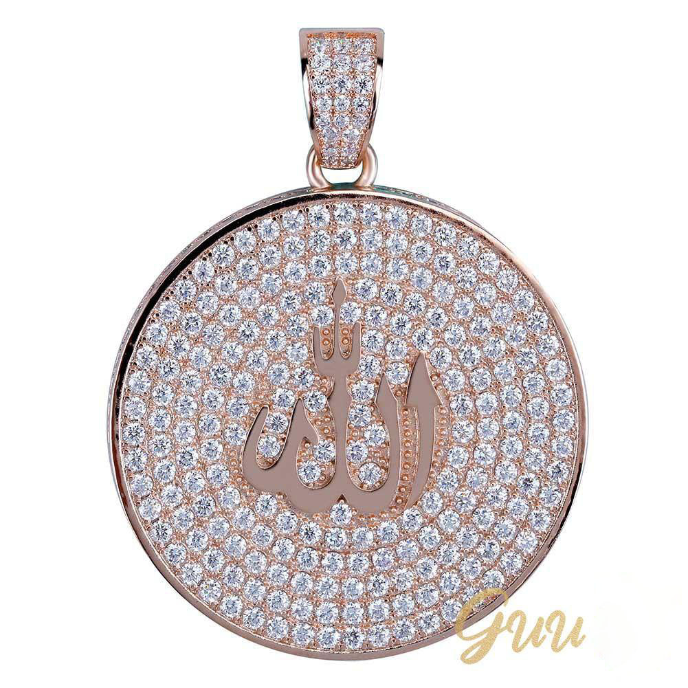 Iced Gold-Plated Retro Religion Islamic Pendant