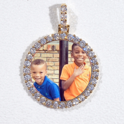 3D CIRCLE CUSTOM PICTURE PENDANT SMALL SIZE