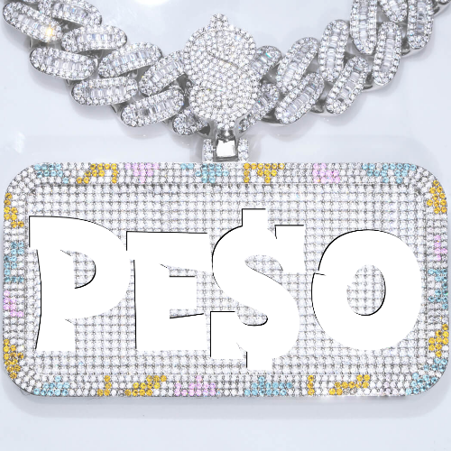 CUSTOM LETTER NECKLACE 3D COLORFUL SQUARE