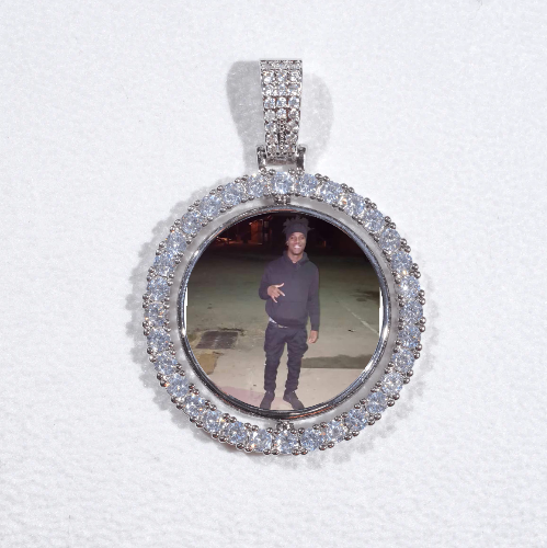 3D Spinning 2-Faced Custom Picture Pendant