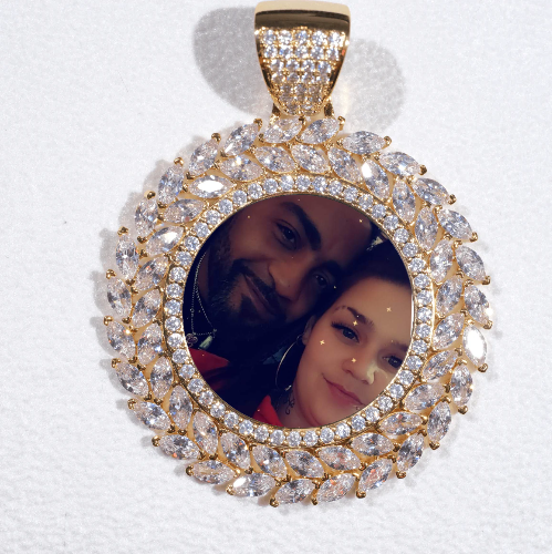 Large 3D Wheat Ear Custom Picture Pendant
