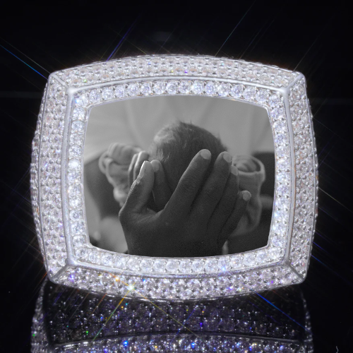 3D CUSTOM PICTURE ICED RING