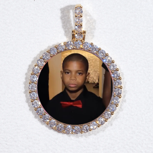 3D CIRCLE CUSTOM PICTURE PENDANT SMALL SIZE