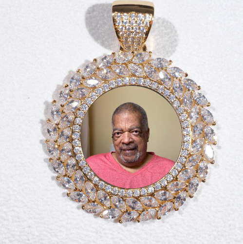 Large 3D Wheat Ear Custom Picture Pendant