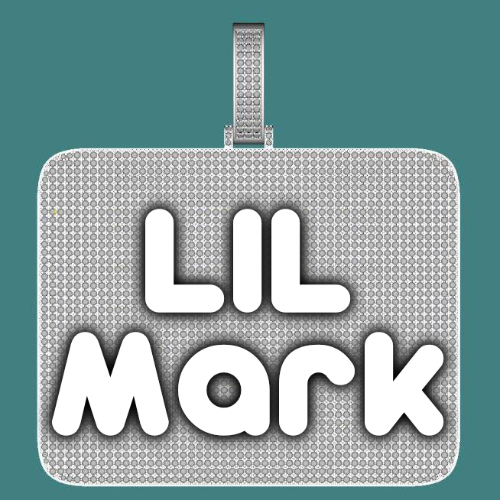 CUSTOM LETTER NECKLACE 3D BIG SQUARE