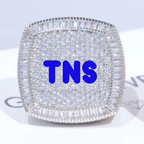 CUSTOM LETTER 3D ICED RING
