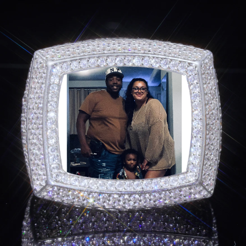3D CUSTOM PICTURE ICED RING