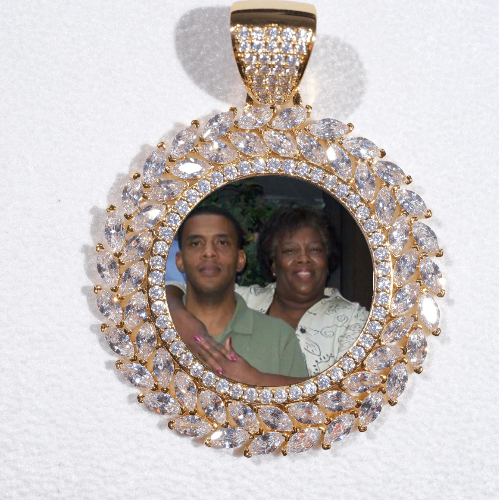 Large 3D Wheat Ear Custom Picture Pendant