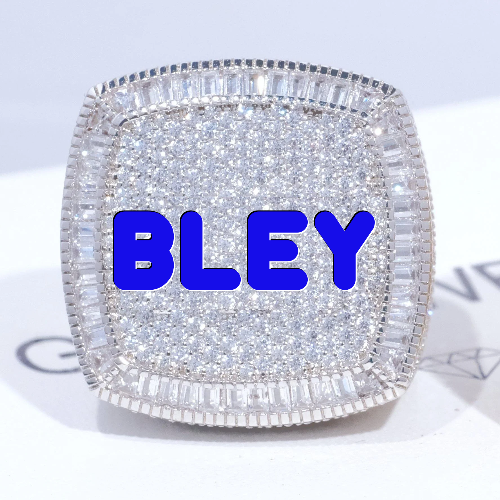CUSTOM LETTER 3D ICED RING