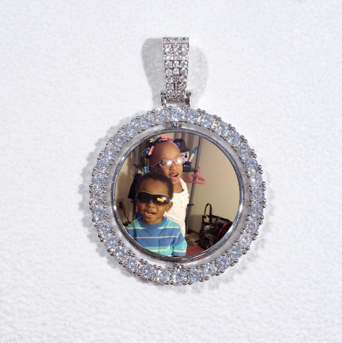 3D Spinning 2-Faced Custom Picture Pendant