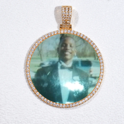 MEDIUM 3D CIRCLE CUSTOM PICTURE PENDANT