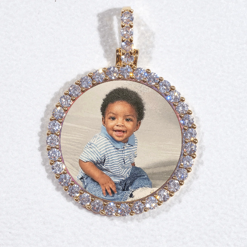 3D CIRCLE CUSTOM PICTURE PENDANT SMALL SIZE