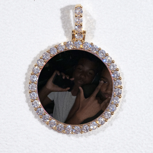 3D CIRCLE CUSTOM PICTURE PENDANT SMALL SIZE
