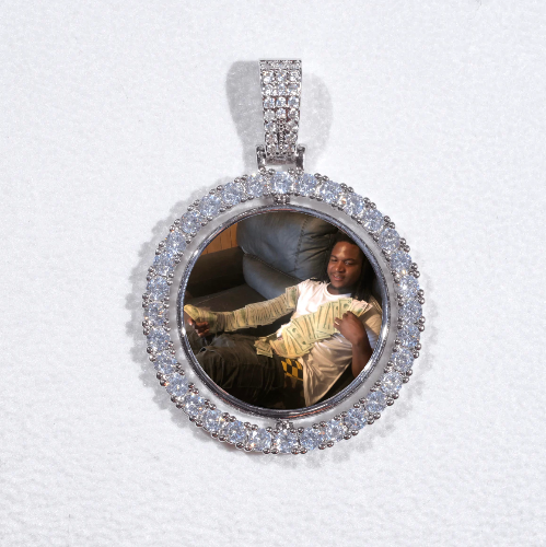 3D Spinning 2-Faced Custom Picture Pendant