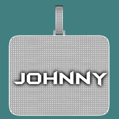 CUSTOM LETTER NECKLACE 3D BIG SQUARE